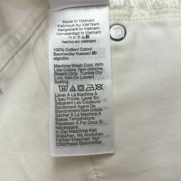 J. Crew BY453 White raw hem denim Pencil skirt New size 30 - Picture 7 of 9